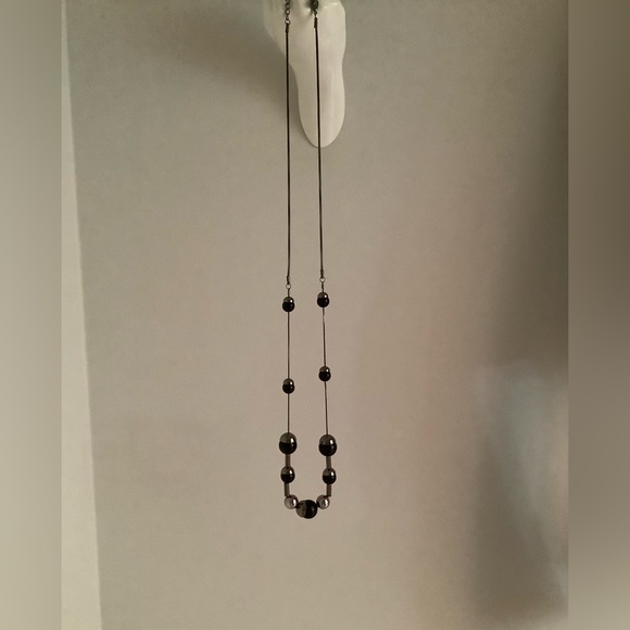 Dangler Earrings and Long Chain Set - Picture 2 of 9